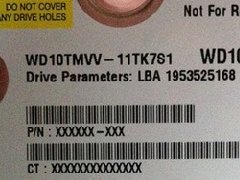 WD开盘数据恢复 WDC WD10TMVV-11TK7S1